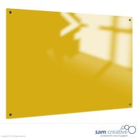 Tableau jaune canari magnétique 60x90 cm